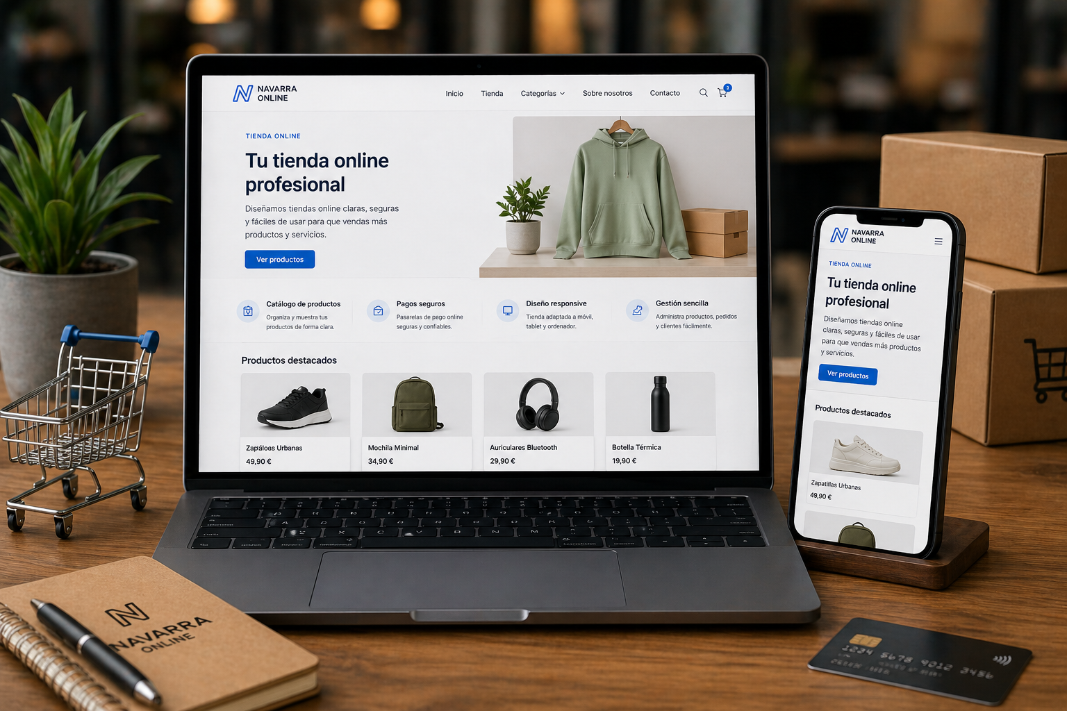 Creación de tiendas online para empresas en Navarra
