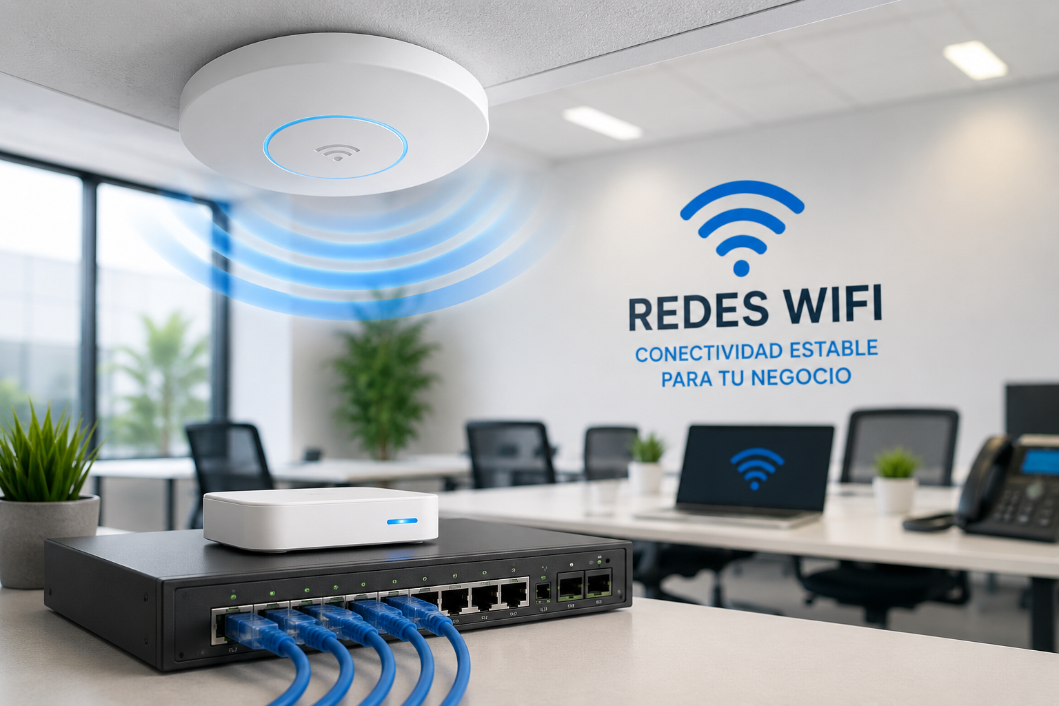 Instalación y mejora de redes WiFi en Navarra